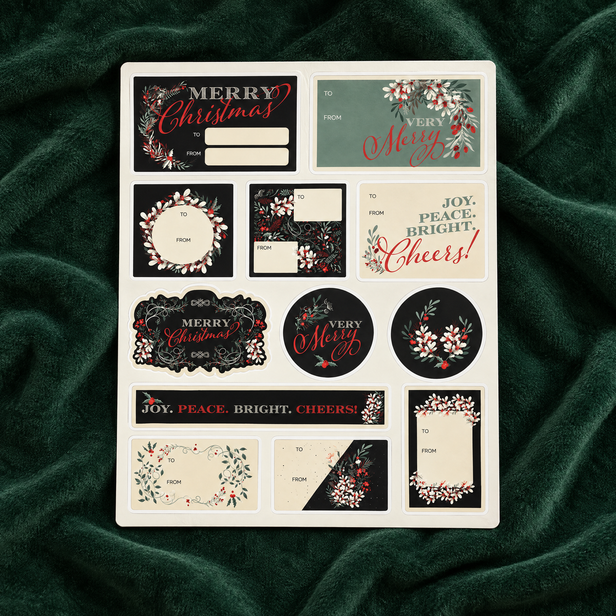 Holiday Gift Tags | 3 Festive Styles | 3 Sheets Per Pack-Creative Brands-The Bullish Store