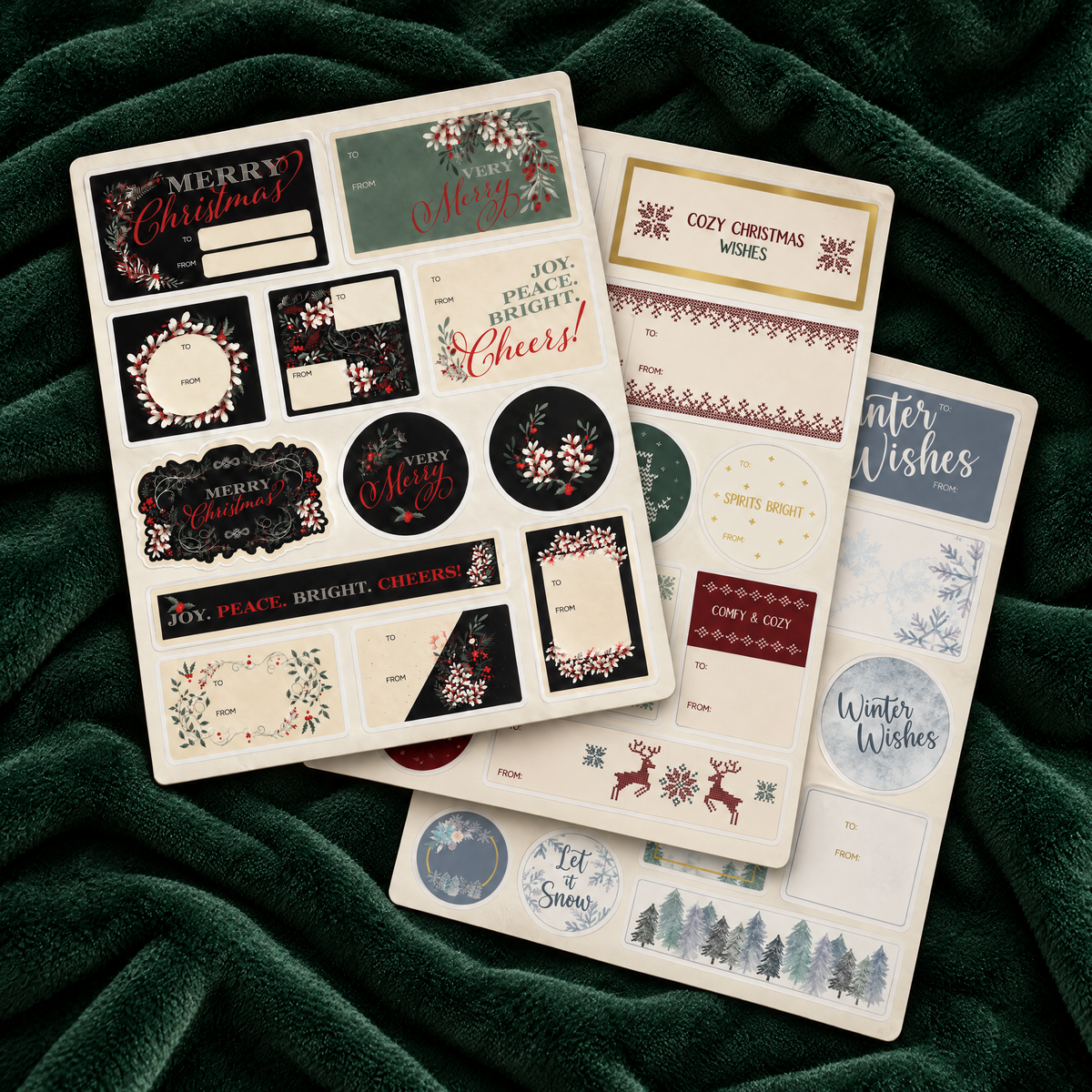 Holiday Gift Tags | 3 Festive Styles | 3 Sheets Per Pack-Creative Brands-The Bullish Store