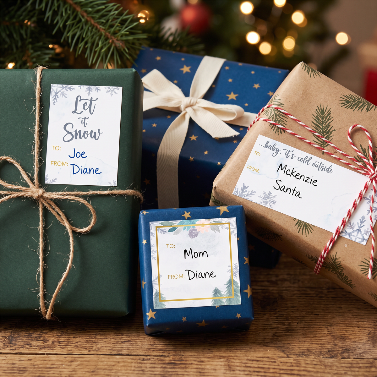 Holiday Gift Tags | 3 Festive Styles | 3 Sheets Per Pack-Creative Brands-The Bullish Store