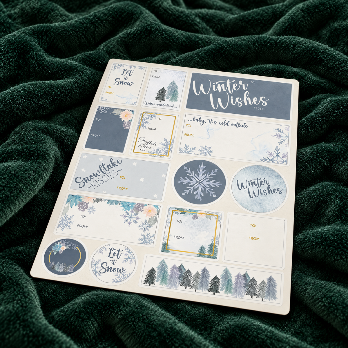 Holiday Gift Tags | 3 Festive Styles | 3 Sheets Per Pack-Creative Brands-The Bullish Store