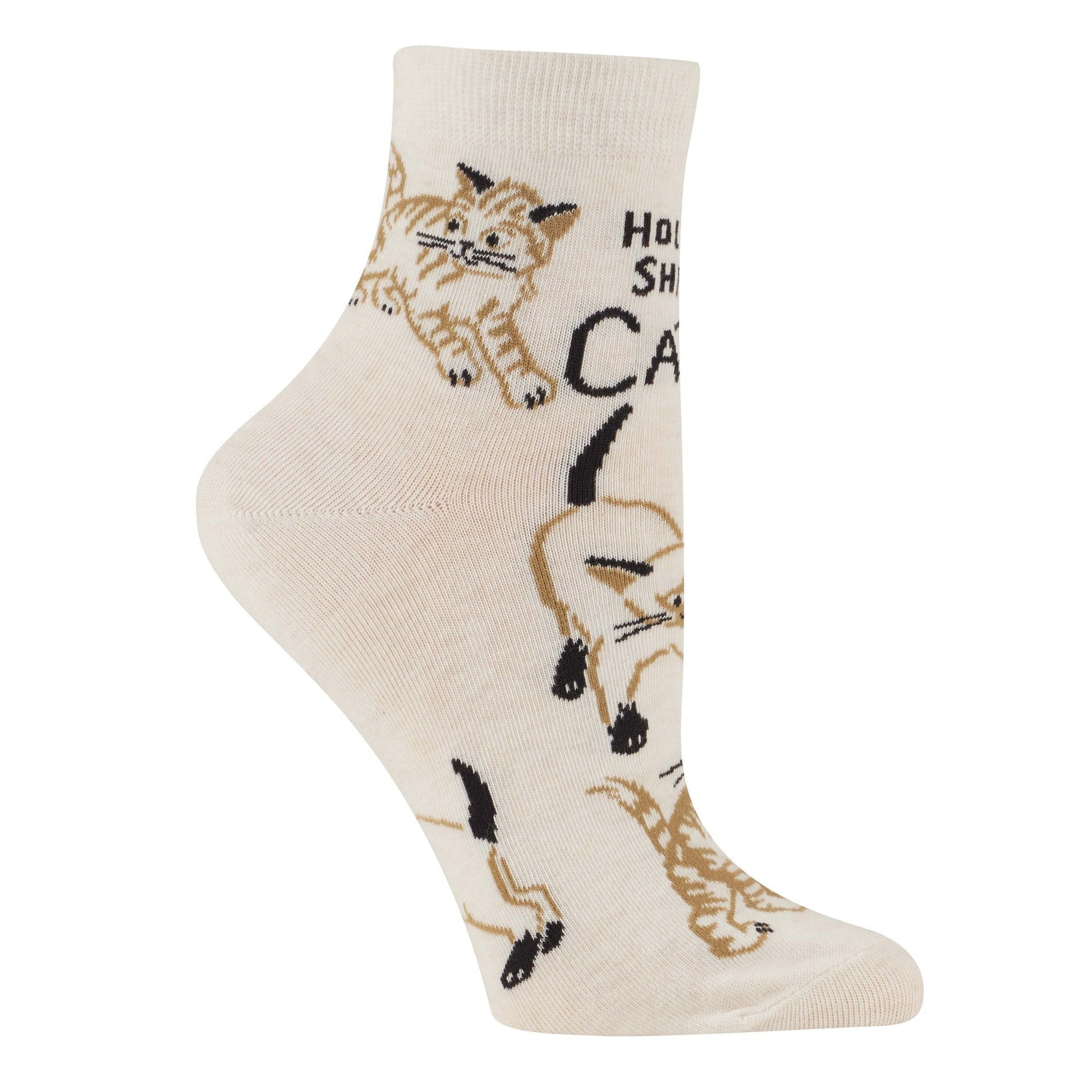 Holy Shit Cats Women's Ankle Socks | BlueQ at GetBullish