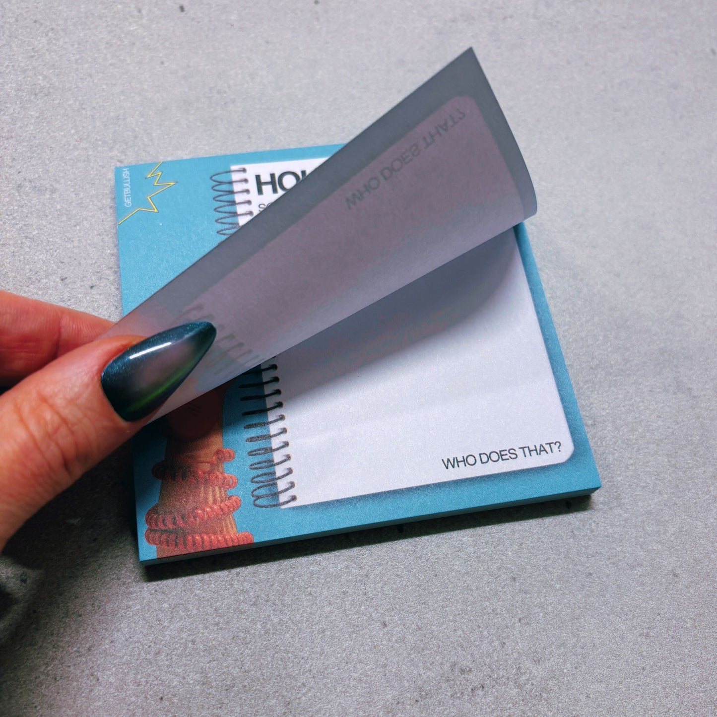 Holy Shit Jumbo Sticky Notes | Funny Office Home Notepad | 4" x 4" 50 Pages