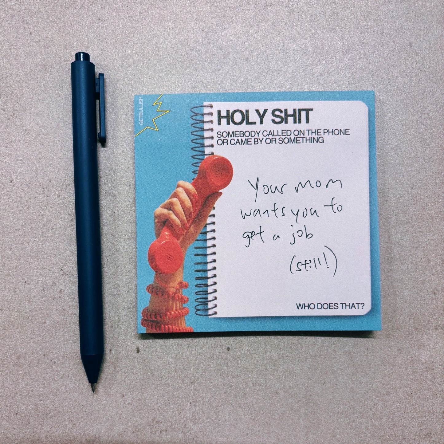 Holy Shit Jumbo Sticky Notes | Funny Office Home Notepad | 4" x 4" 50 Pages