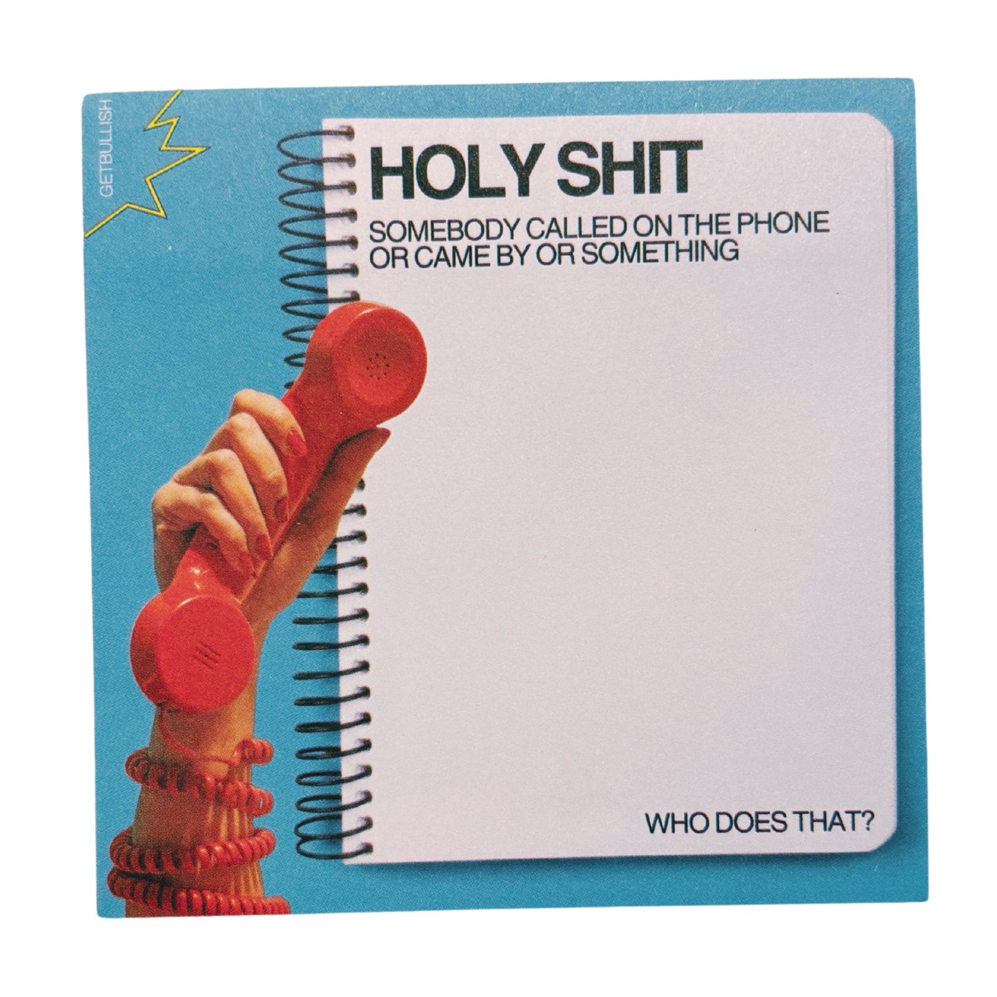 Holy Shit Jumbo Sticky Notes | Funny Office Home Notepad | 4" x 4" 50 Pages