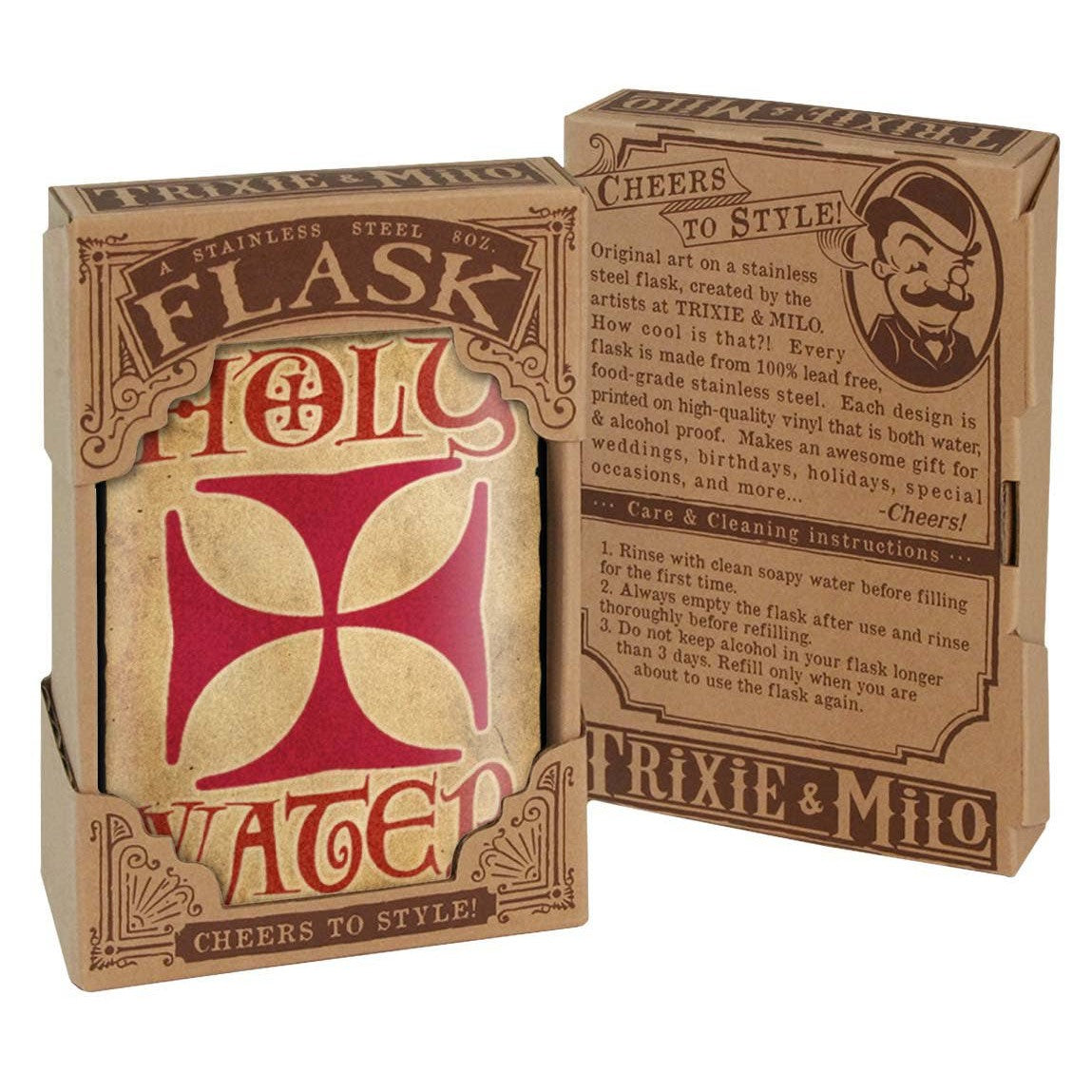 Holy Water Liquor Flask | Lead-Free Stainless Steel