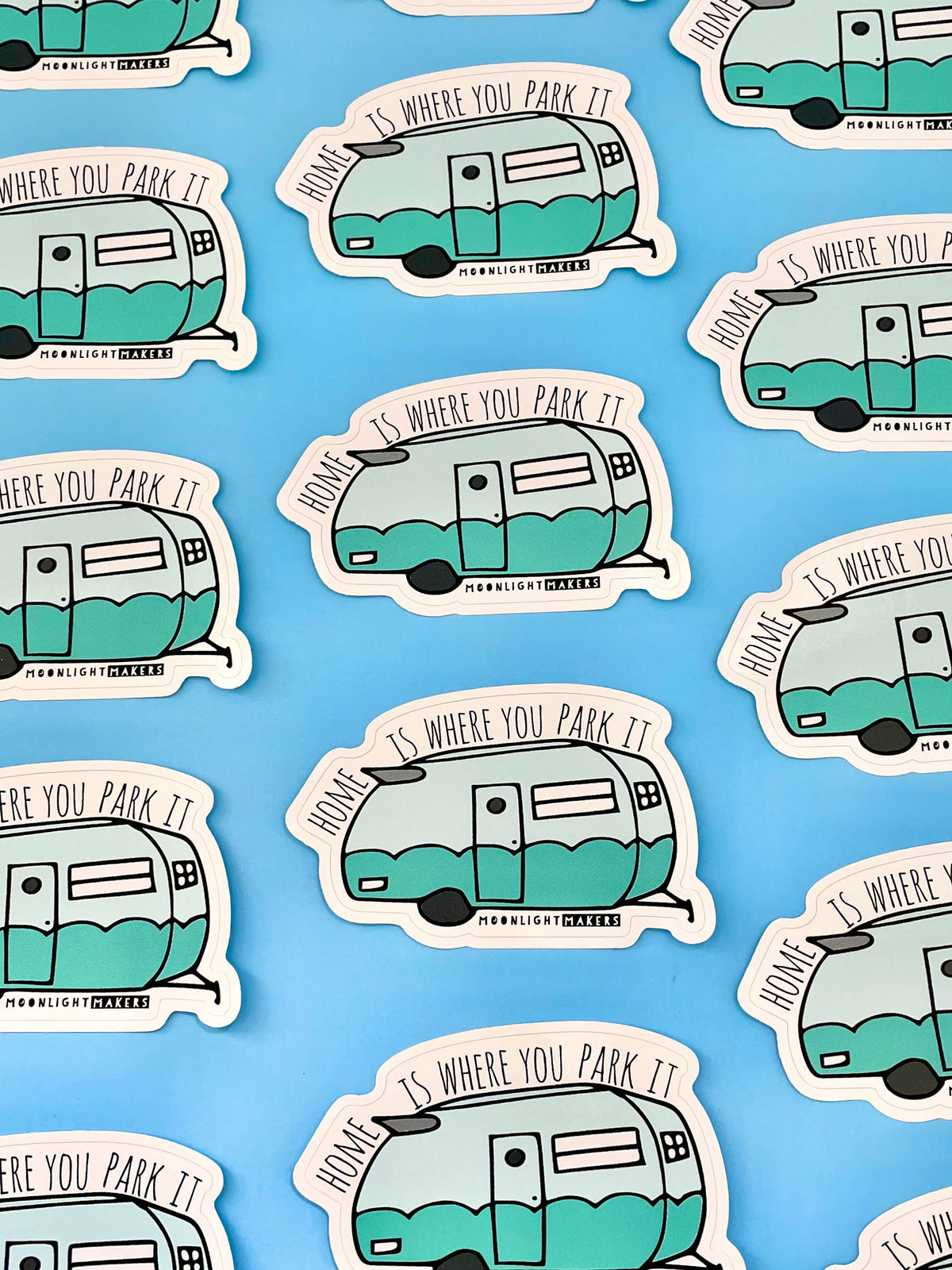 Home Is Where You Park It Van Life Vinyl Sticker
