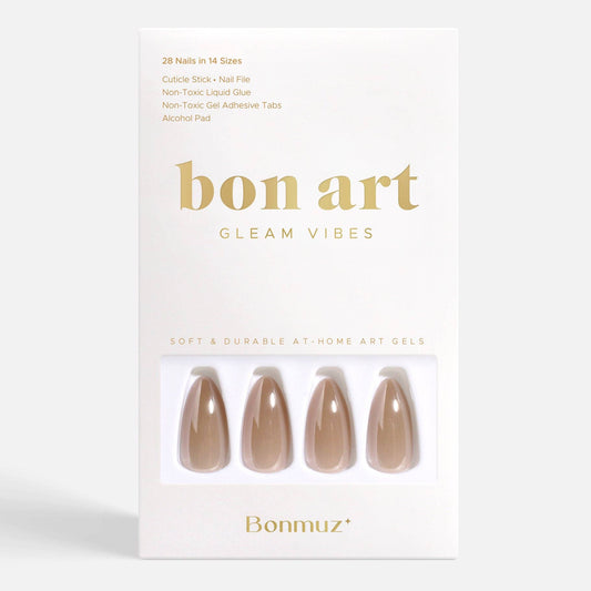 Honey Sugar Pop Press-On Nails | Golden Honey Gloss Nails | Reusable & Non-Toxic