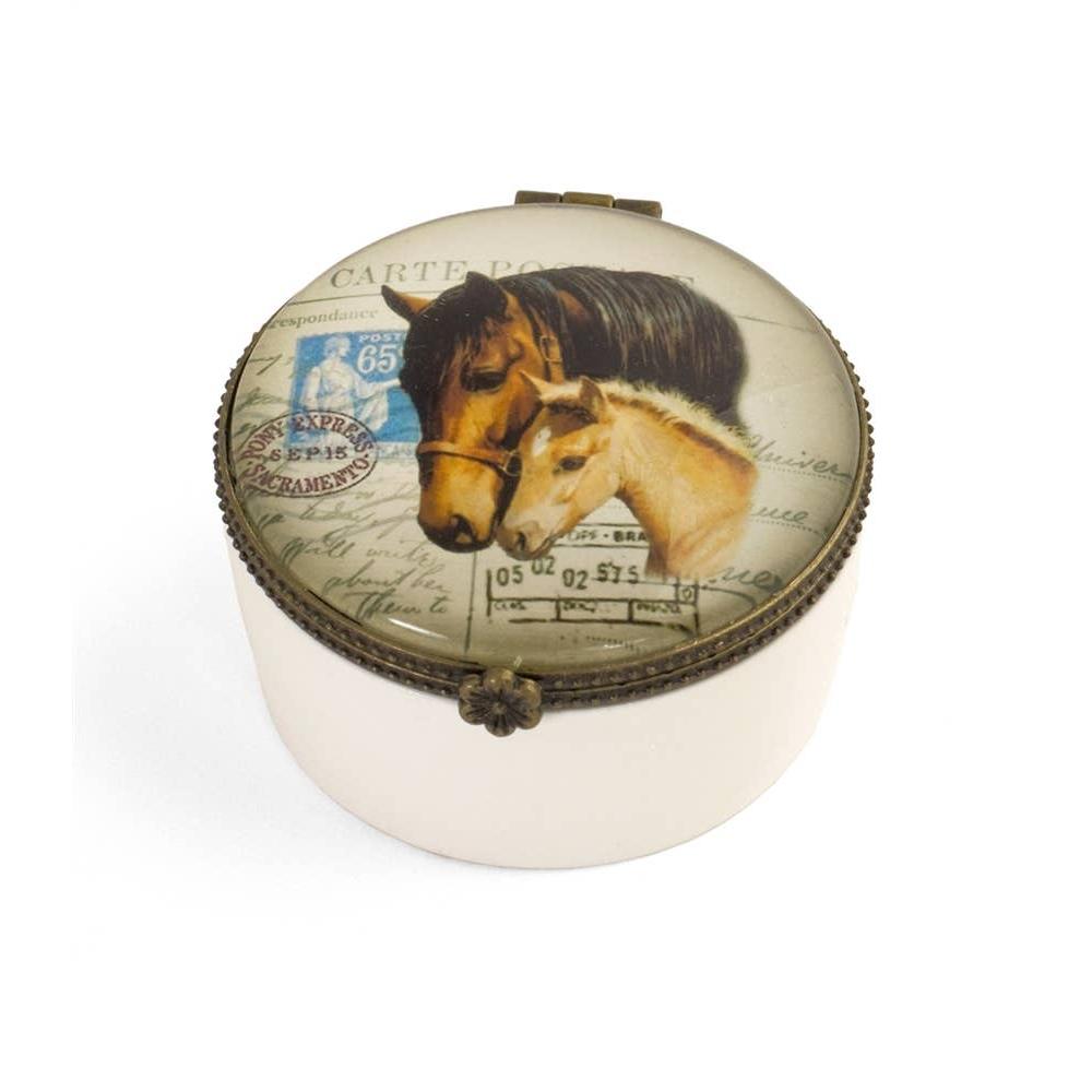 Horse Design Ceramic Keepsake Box | Giftable-Value Arts-The Bullish Store