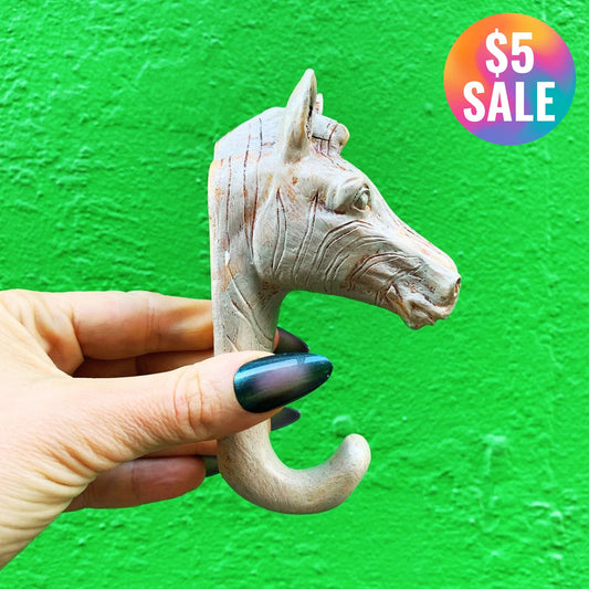 Horse Resin Hook | Animal Theme Decorative Wall Hook | 5" x 3.5"