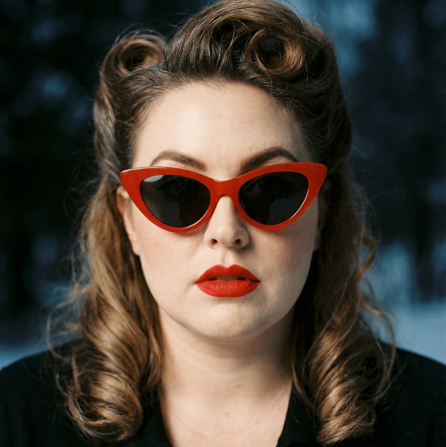 Hot Tip Vintage Pointed Cat Eye Sunglasses