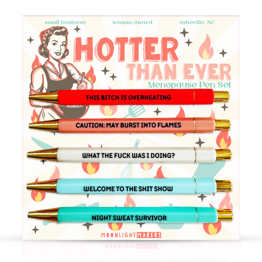 Hotter Than Ever Menopause Pen Set | 5-Pen Set