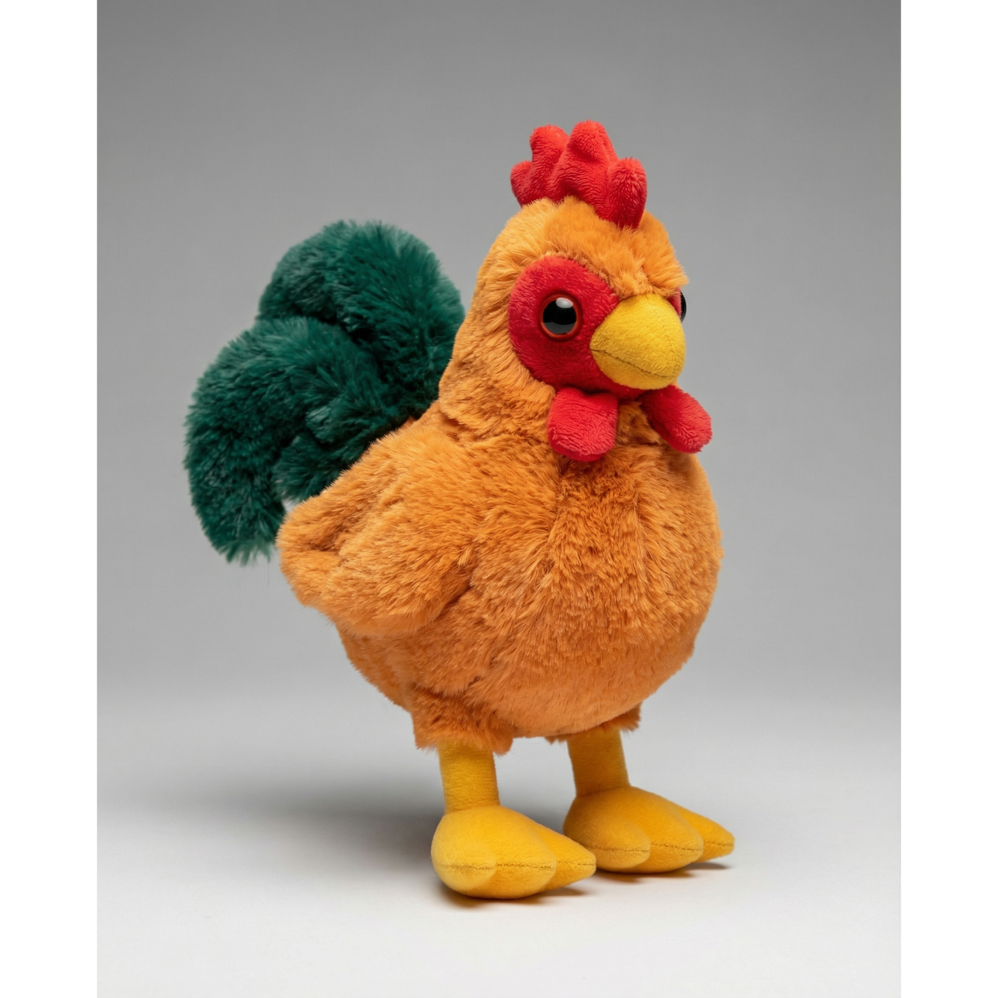 Hug'Ems-Mini Rooster Stuffed Animal 7" | Soft Farm Animal Plush Chicken Toy