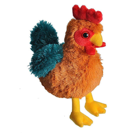 Hug'Ems-Mini Rooster Stuffed Animal 7" | Soft Farm Animal Plush Chicken Toy