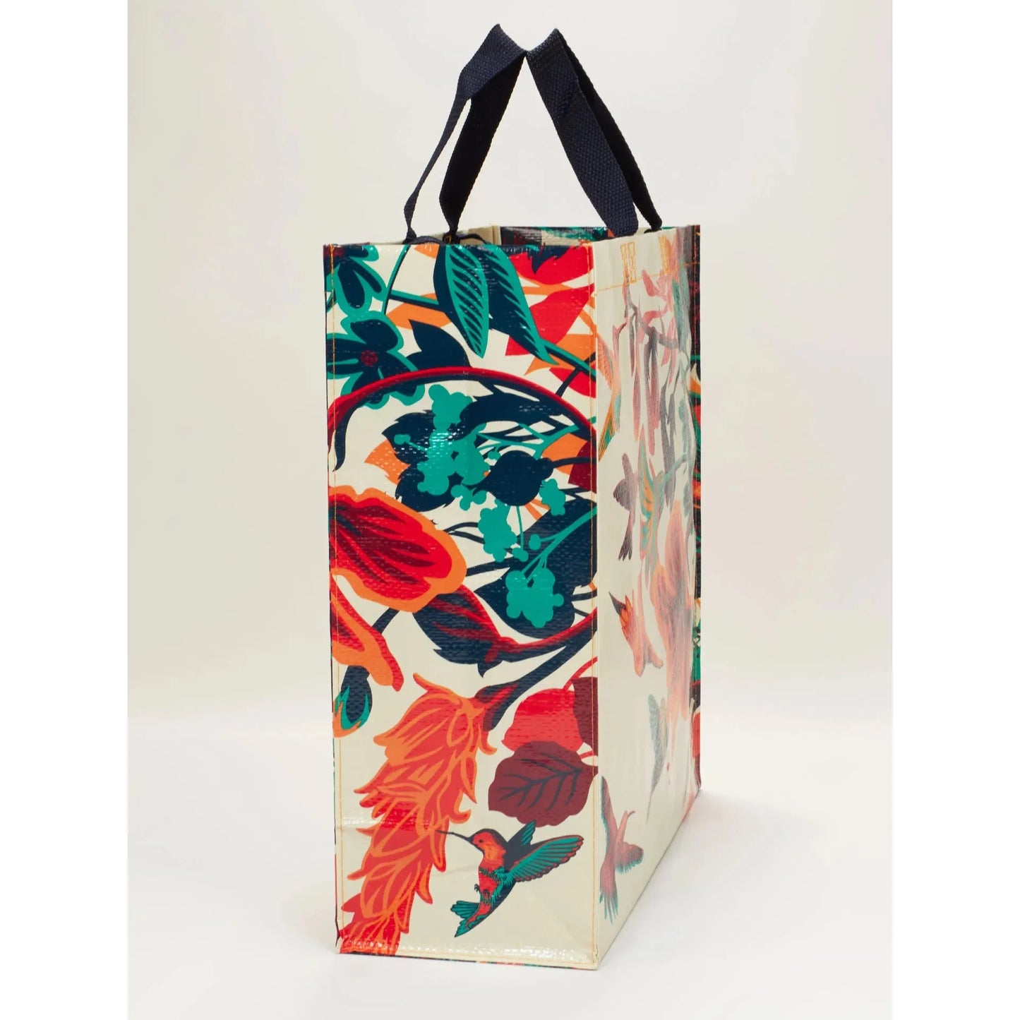 Hummingbird Shopper Tote Bag | Bird Lover Shopping Bag | 16" x 15" | BlueQ at GetBullish
