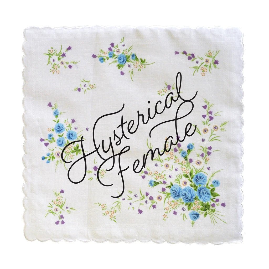 Hysterical Female Hankie Retro Floral Print Cotton Handkerchief