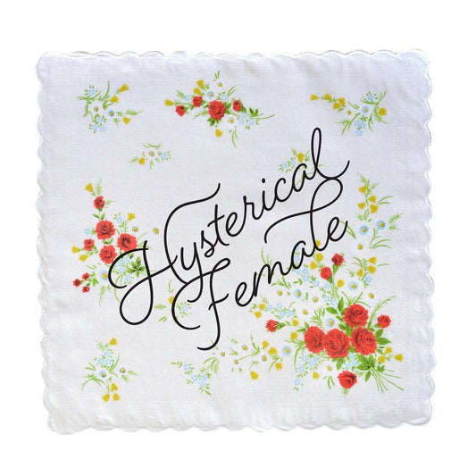 Hysterical Female Hankie Retro Floral Print Cotton Handkerchief