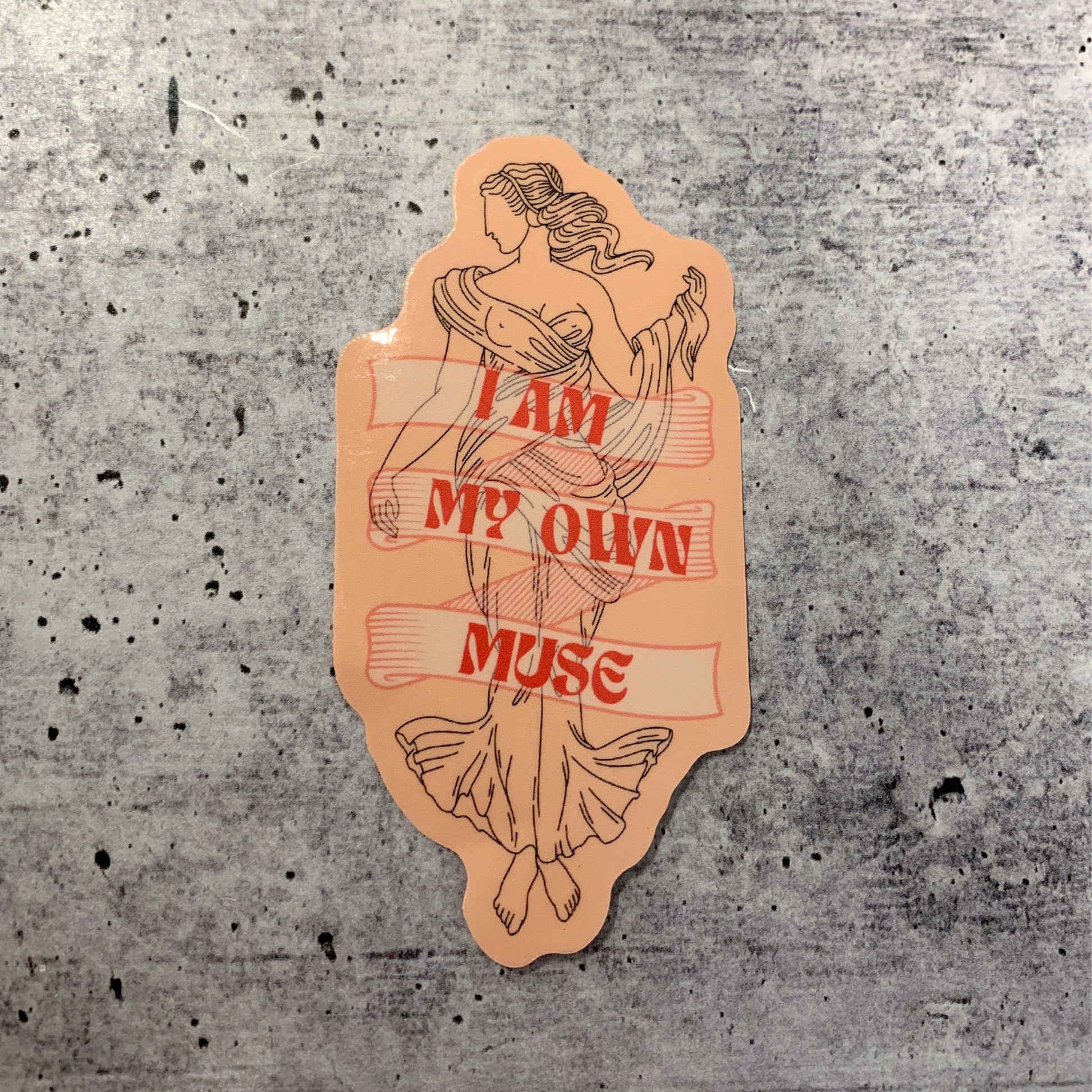 I Am My Own Muse Glossy Die Cut Feminist Vinyl Sticker