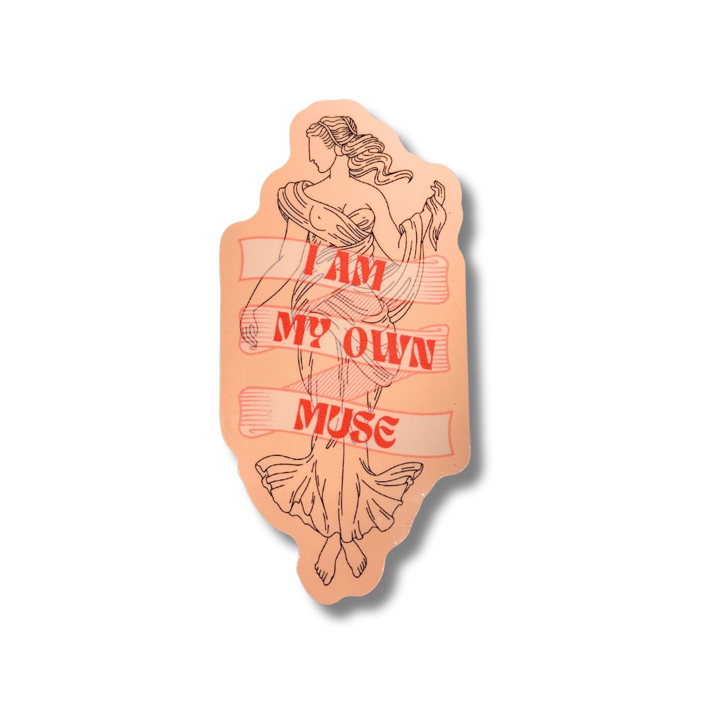 I Am My Own Muse Glossy Die Cut Feminist Vinyl Sticker