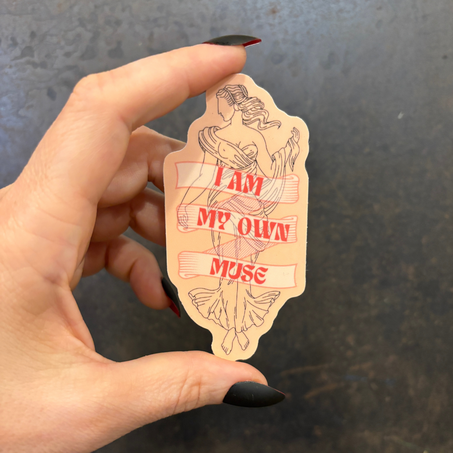 I Am My Own Muse Glossy Die Cut Feminist Vinyl Sticker