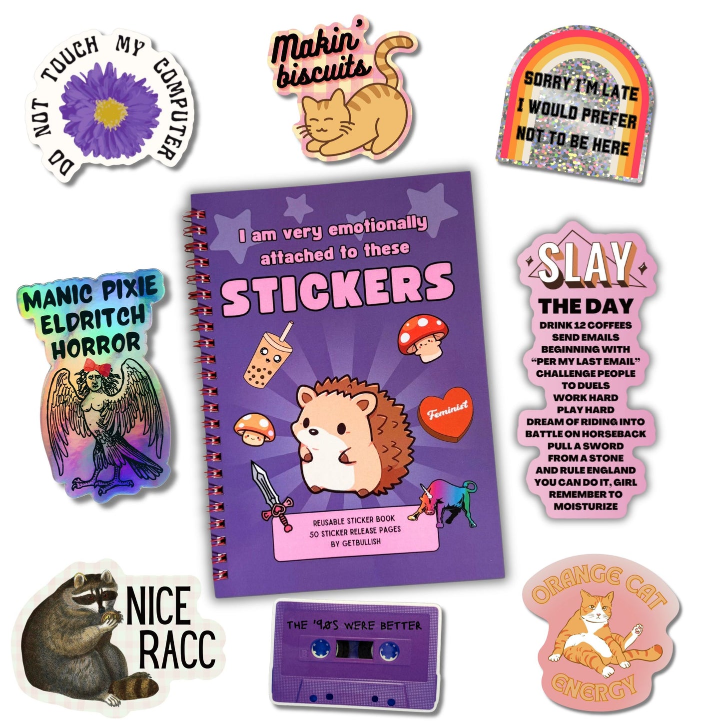 I Am Very Emotionally Attached to These Stickers + 8 Funny Stuff Stickers Bundle
