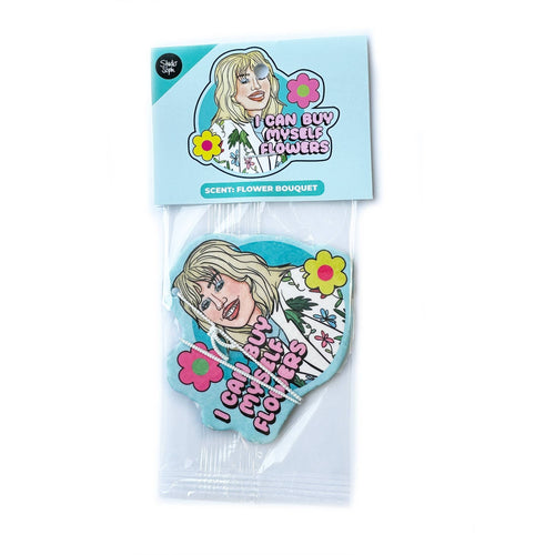 I Can Buy Myself Flowers Miley Car Air Freshener in Flower Bouquet Scent