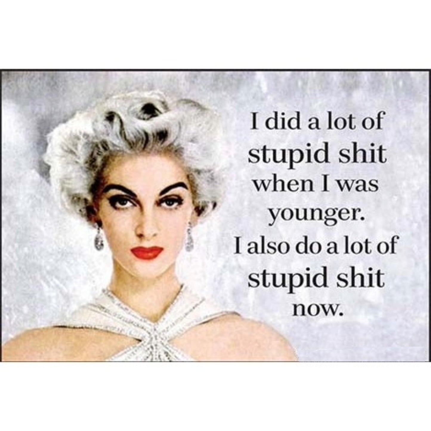 I Did A Lot Of Stupid Shit When I Was Younger. I Also Do A Lot Of Stupid Shit Now. Magnet-Ephemera-The Bullish Store