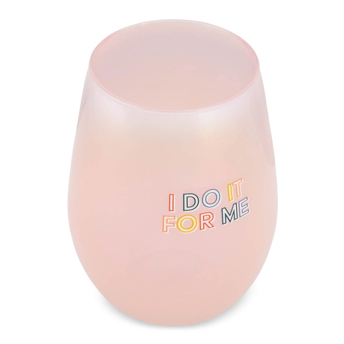 I Do It For Me Stemless Wine Glass in Purple | 20 Oz.