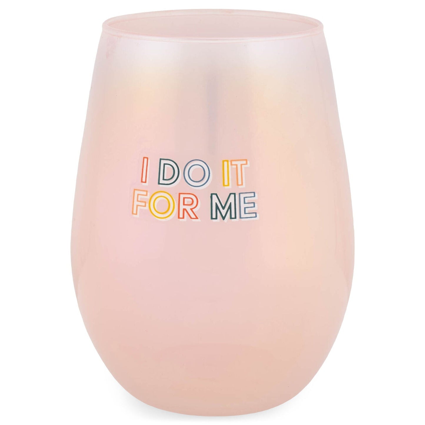 I Do It For Me Stemless Wine Glass in Purple | 20 Oz.