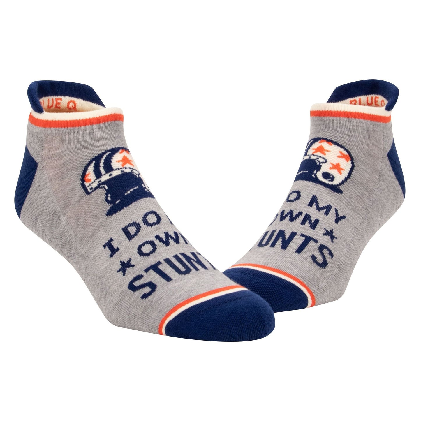 I Do My Own Stunts Men's or Unisex Sneaker Socks [2 Size Options] | BlueQ at GetBullish