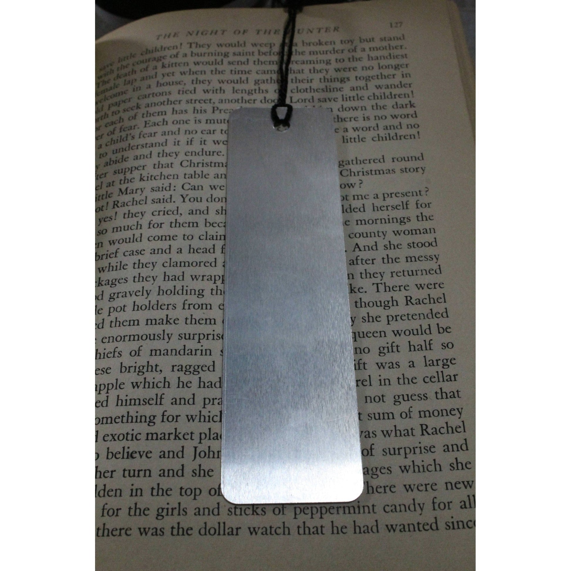 I Don't Watch Porn Hand Printed Metal Bookmark | One Sided Design Book Lovers Bibliophile Marker