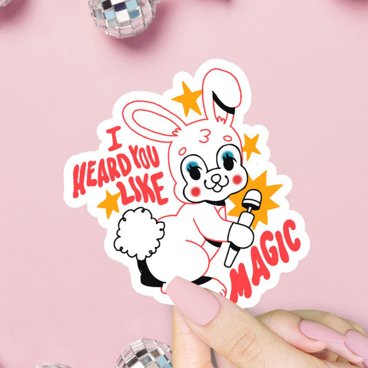 I Heard You Like Magic Sticker, Chappell Roan, Sapphic LGBT+ Vinyl Sticker