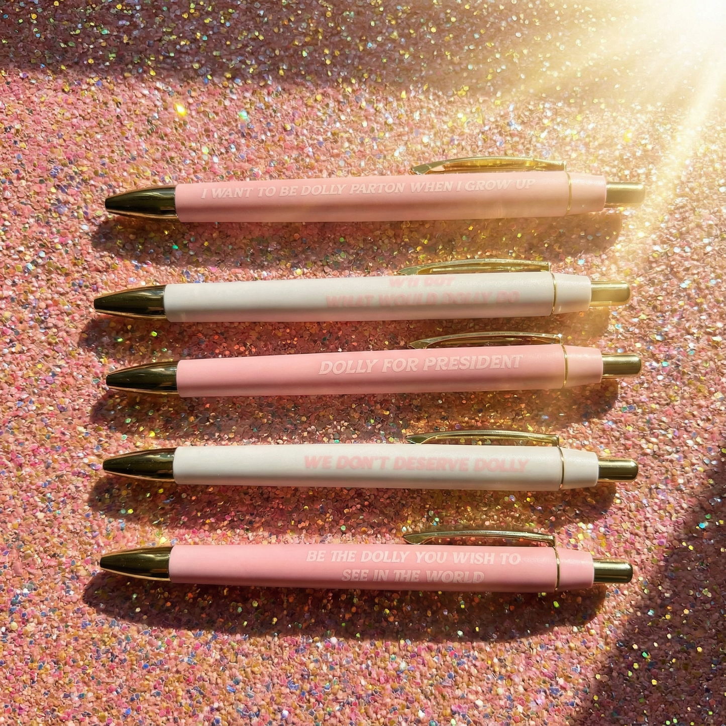 I Heart Dolly Pen Set | Dolly Parton Quote Pens | Ballpoint Pen Gift Set