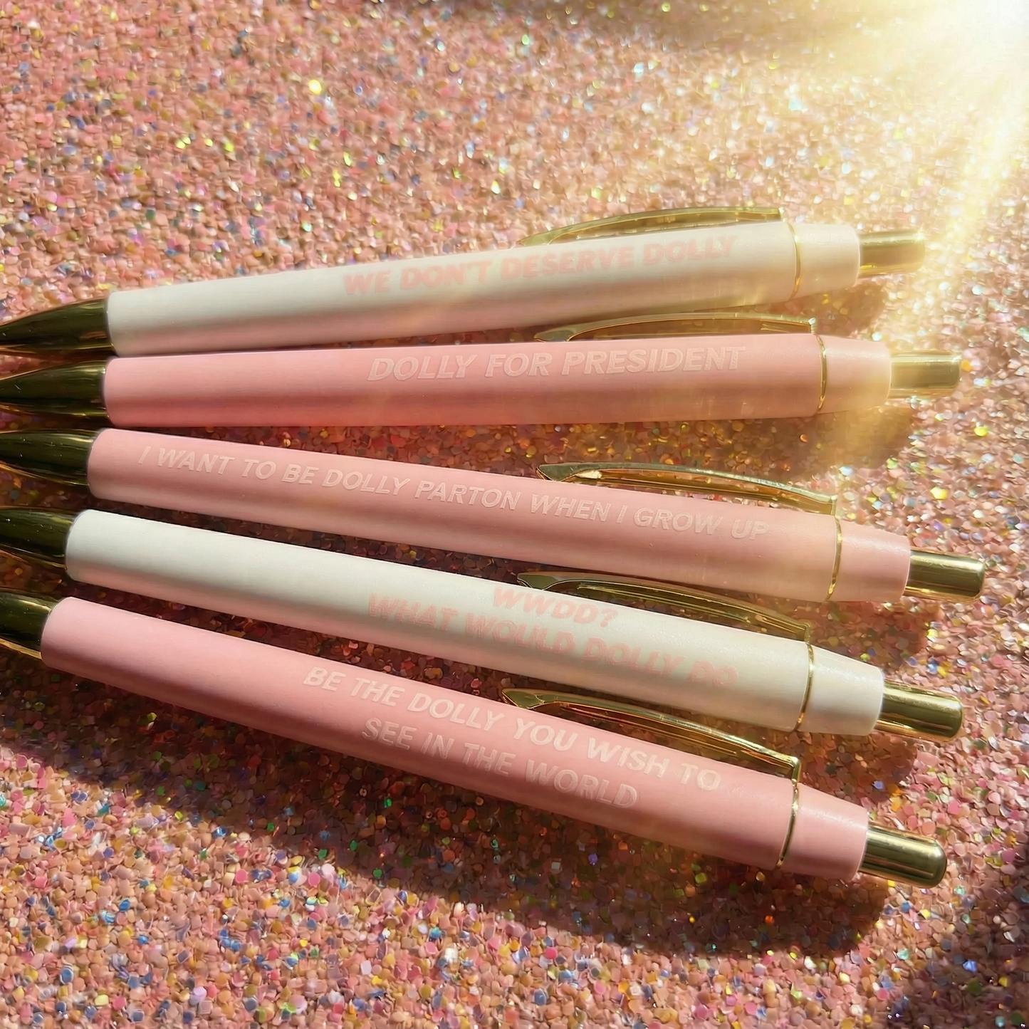 I Heart Dolly Pen Set | Dolly Parton Quote Pens | Ballpoint Pen Gift Set