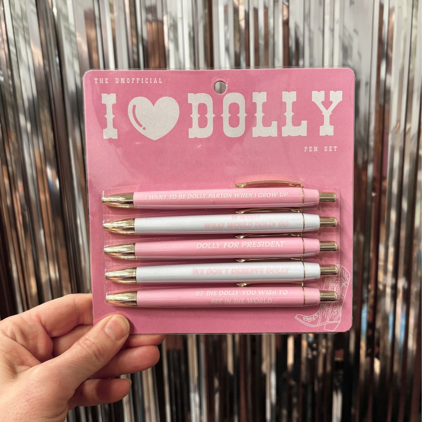 I Heart Dolly Pen Set | Dolly Parton Quote Pens | Ballpoint Pen Gift Set
