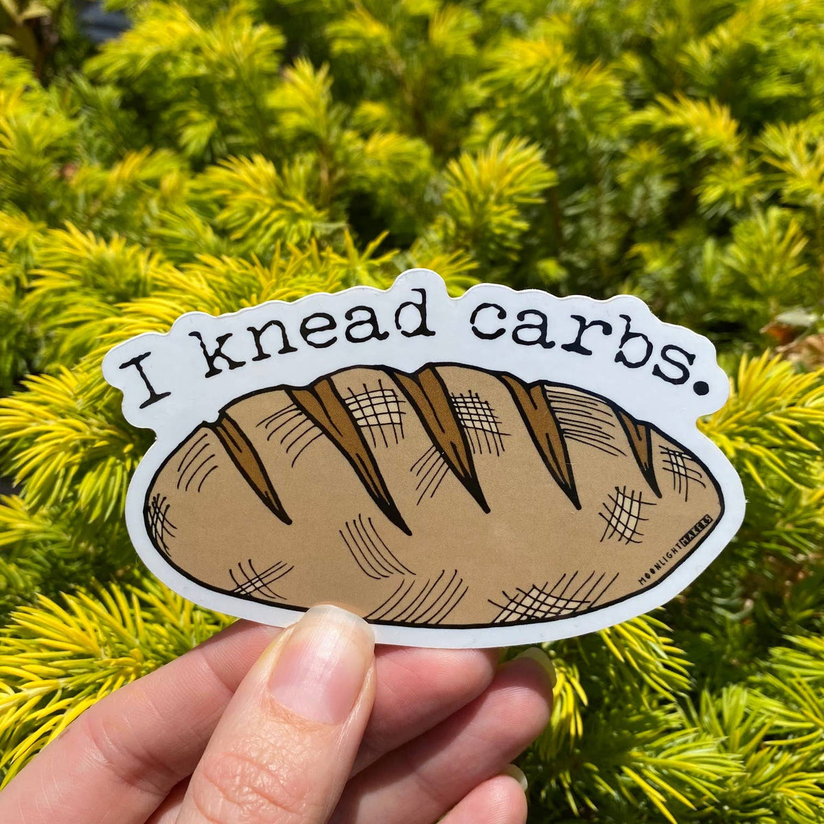 I Knead Carbs Bread Vinyl Sticker