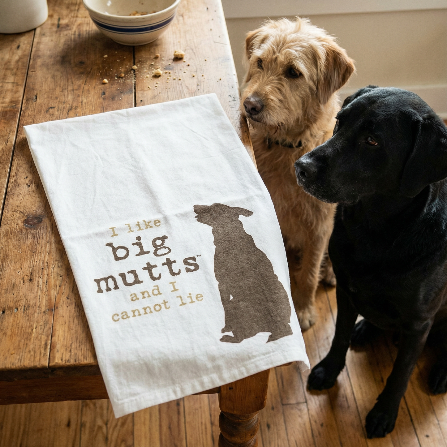 I Like Big Mutts And I Cannot Lie Funny Dish Cloth Towel | Dog Lover Gift