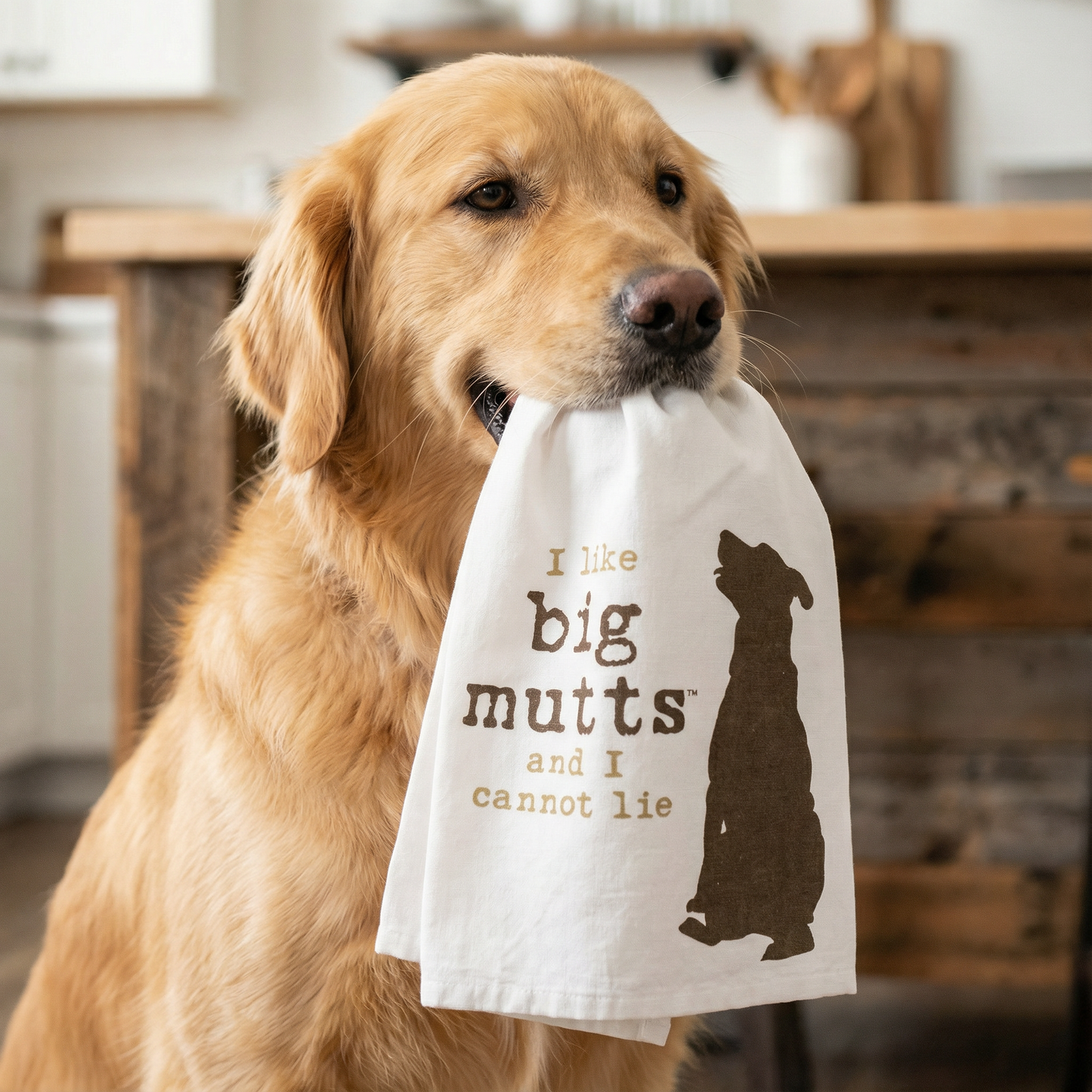I Like Big Mutts And I Cannot Lie Funny Dish Cloth Towel | Dog Lover Gift