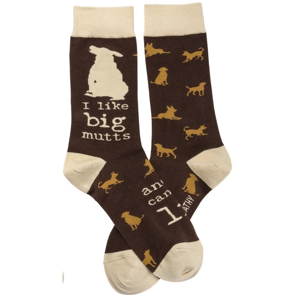 I Like Big Mutts and I Cannot Lie Funny Novelty Socks