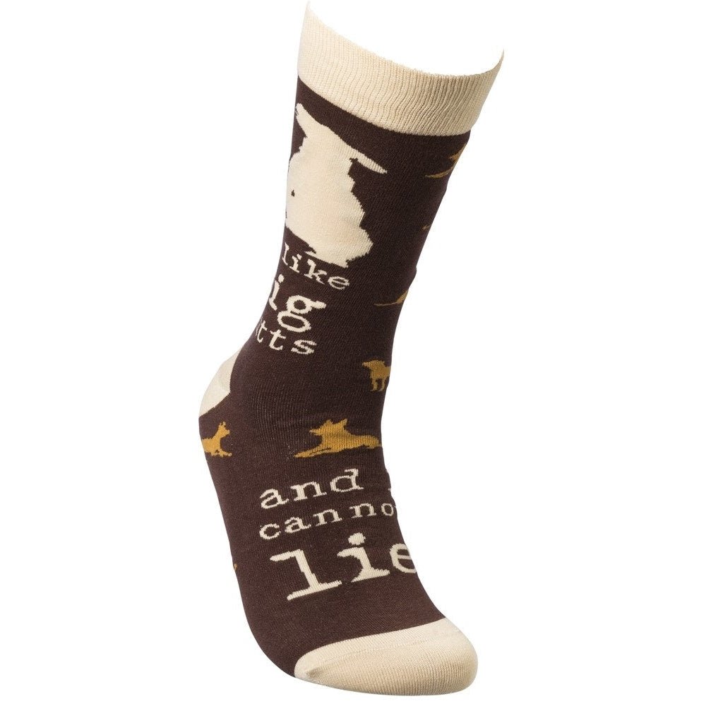 I Like Big Mutts and I Cannot Lie Funny Novelty Socks