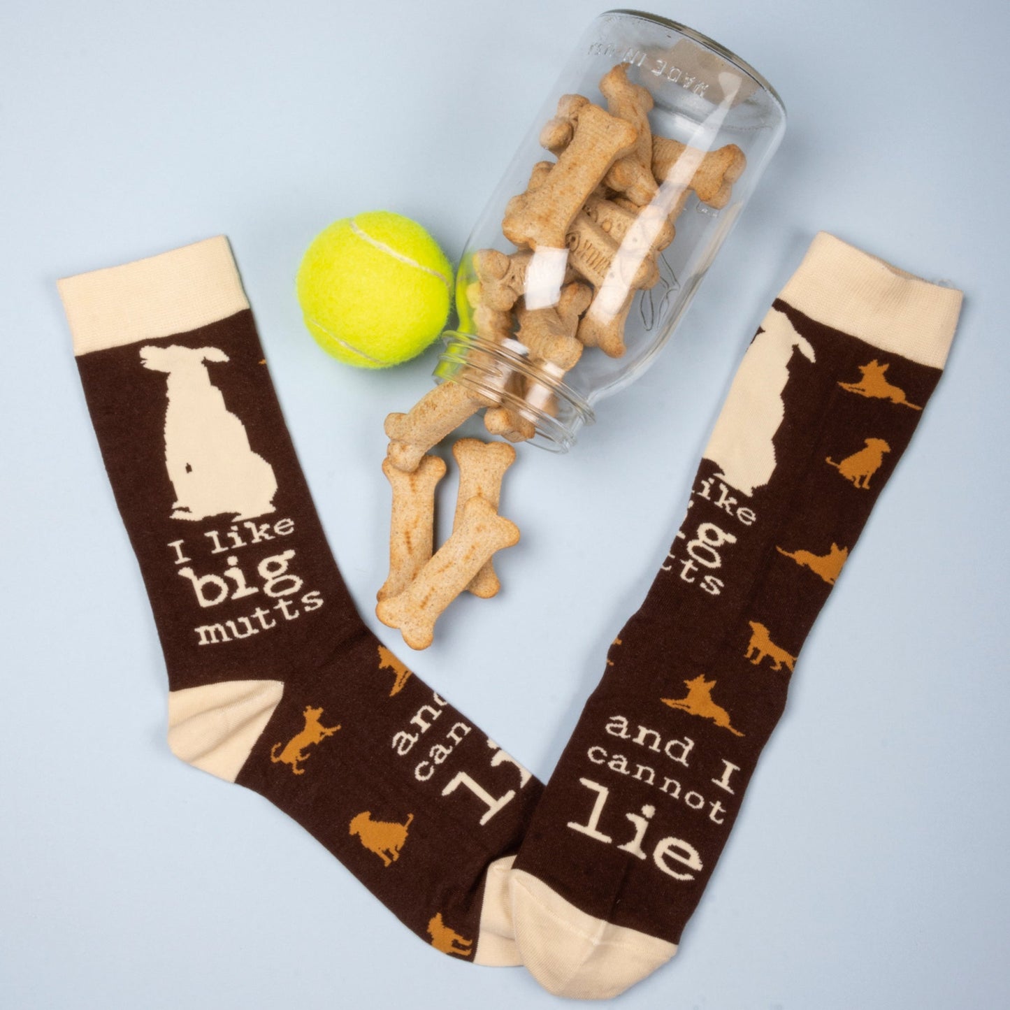 I Like Big Mutts and I Cannot Lie Funny Novelty Socks