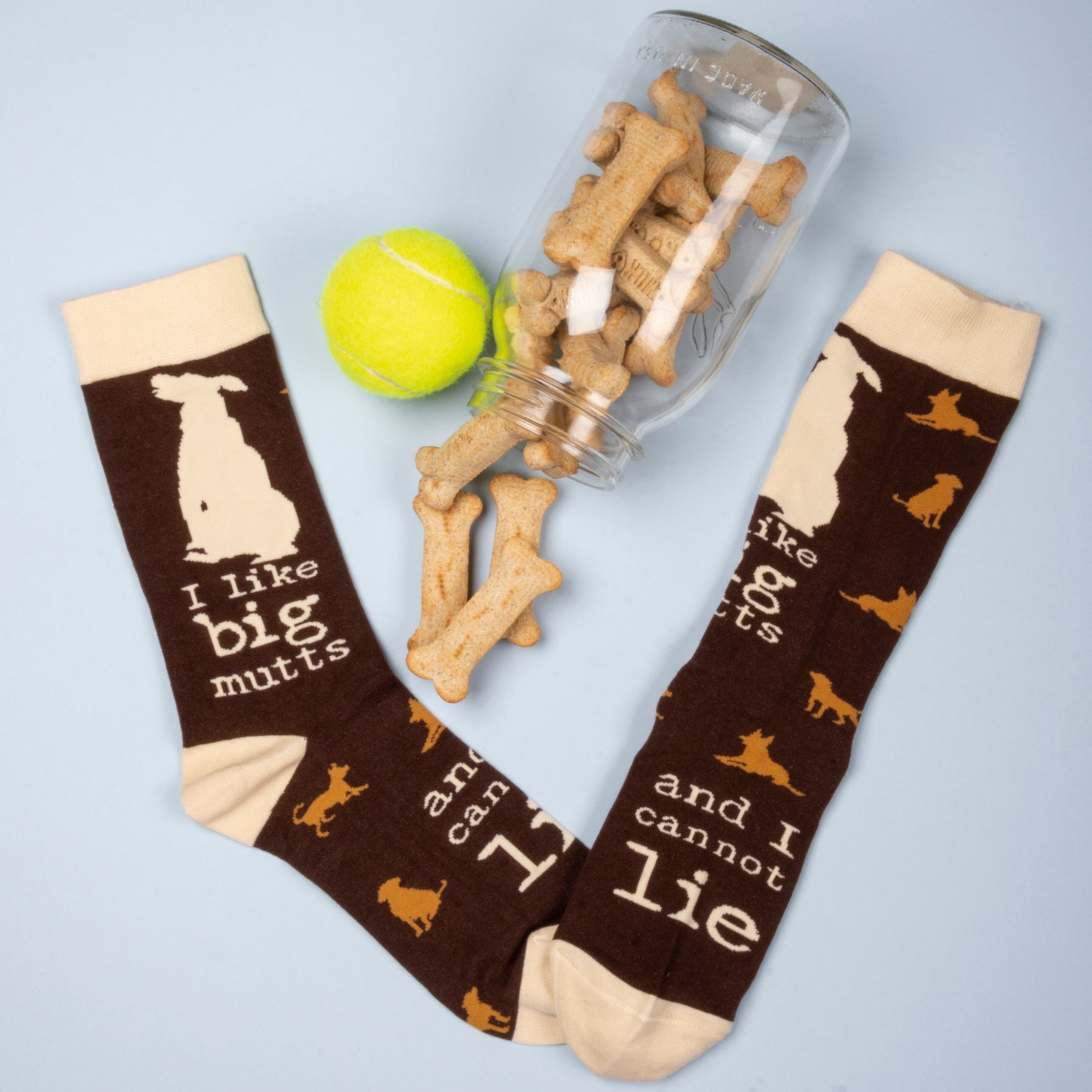 I Like Big Mutts and I Cannot Lie Funny Novelty Socks