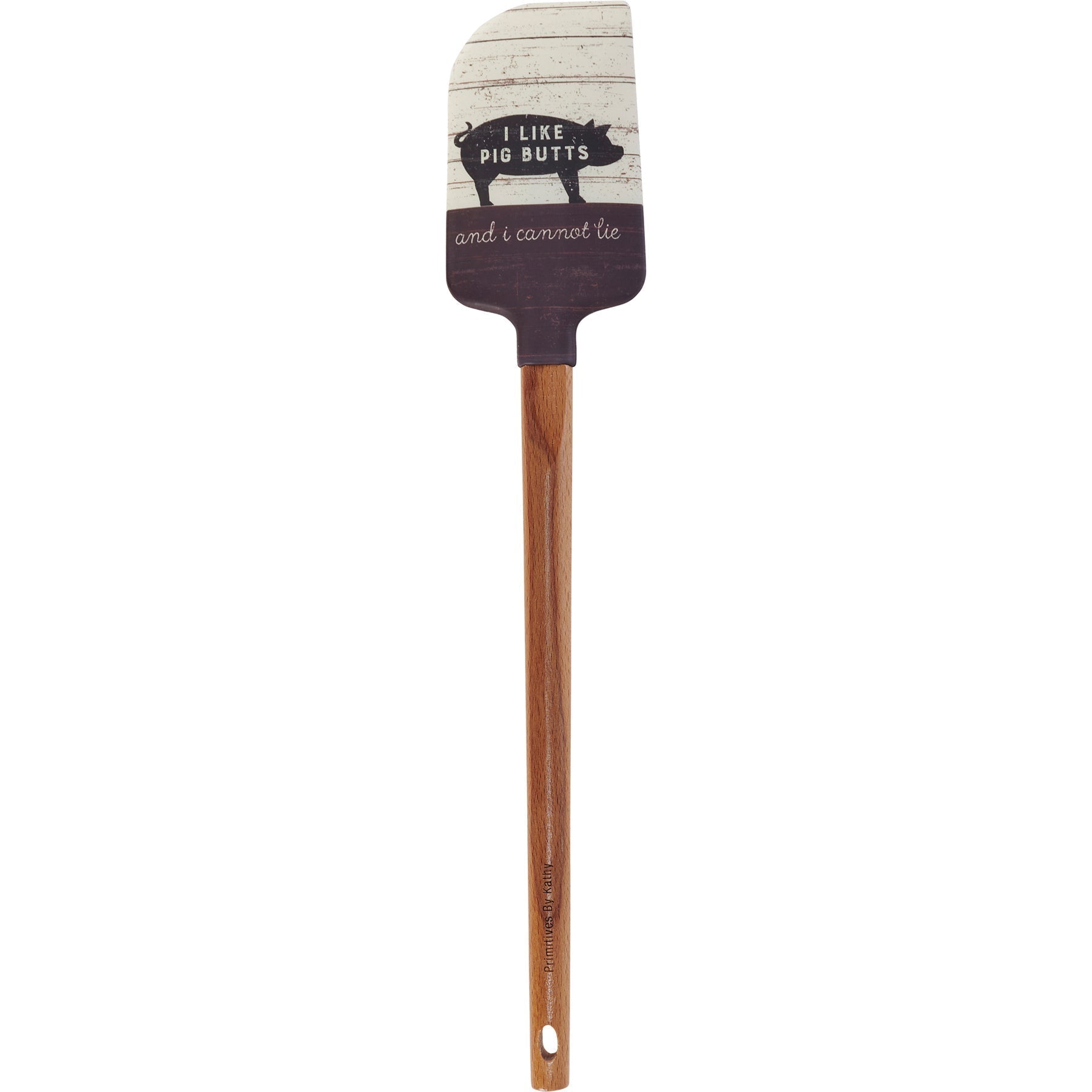 I Like Pig Butts And I Cannot Lie Spatula | Double-sided Silicone Spatula With a Wooden Handle