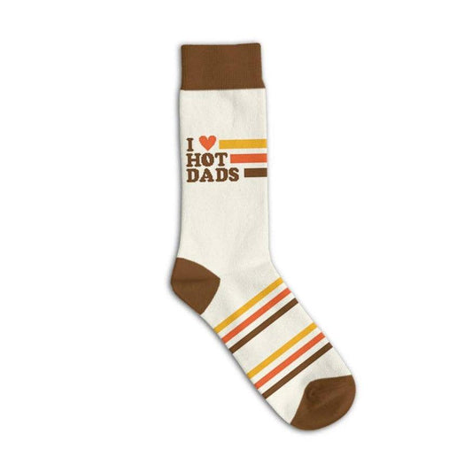 I Love Hot Dads Socks | Retro Funny Socks