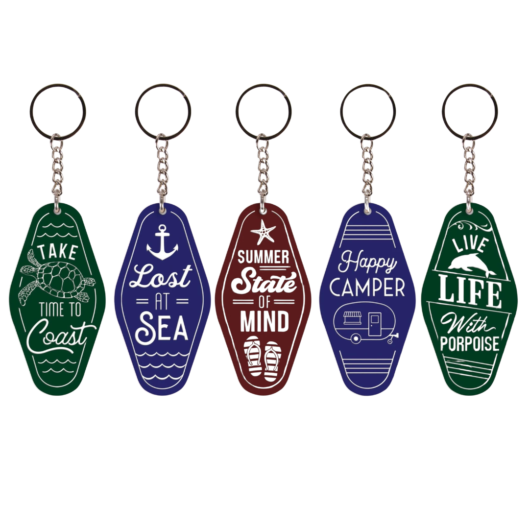 I Love Summer Pack of 5 Keychains