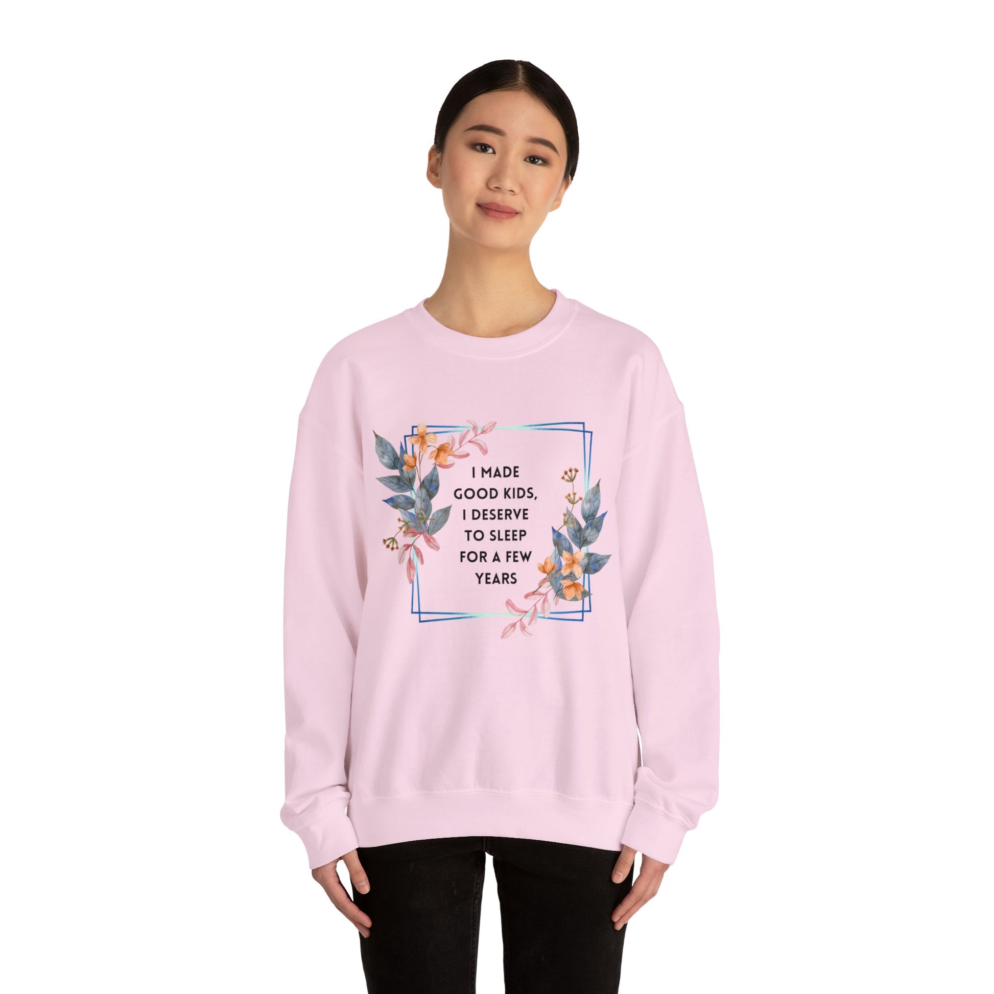 I Made Good Kids I Deserve To Sleep For A Few Years Unisex Heavy Blend™ Crewneck Sweatshirt