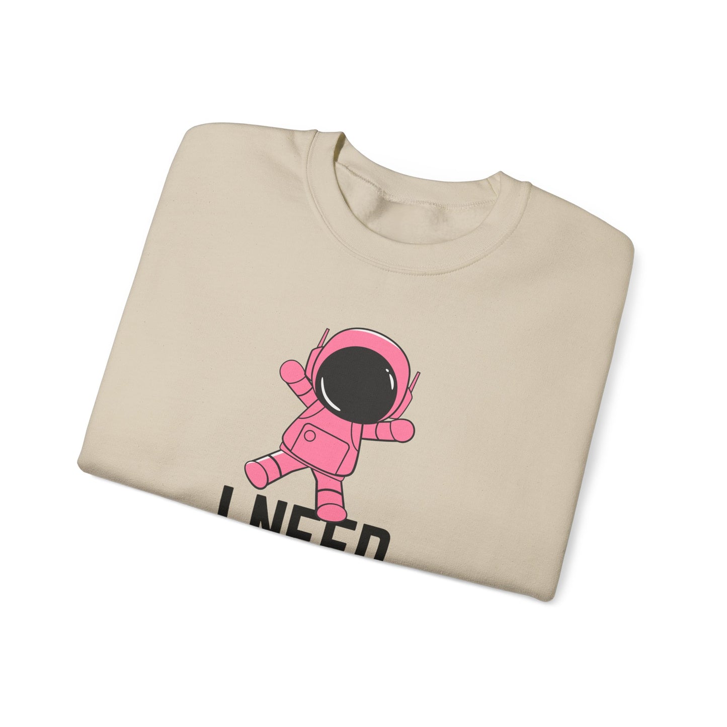 I Need My Space Astronaut Unisex Heavy Blend™ Crewneck Sweatshirt Sizes SM-5XL | Plus Size Available