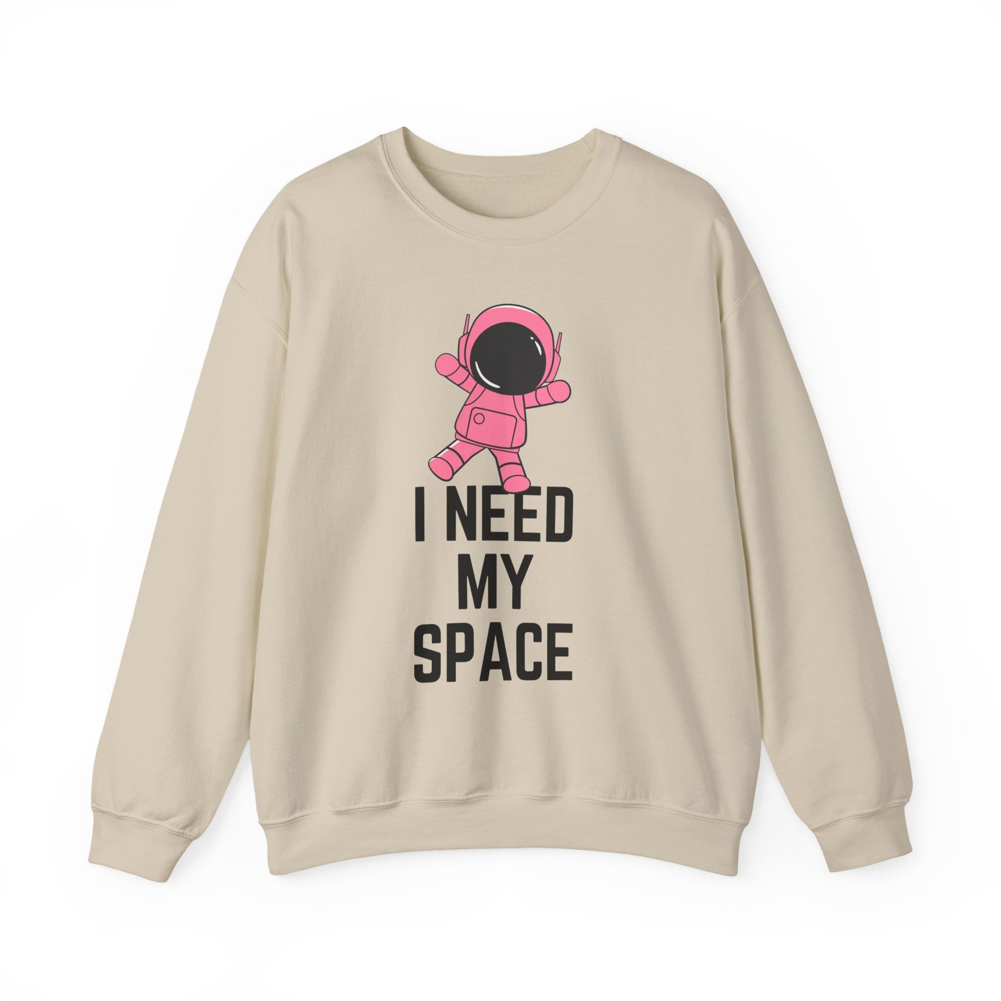 I Need My Space Astronaut Unisex Heavy Blend™ Crewneck Sweatshirt Sizes SM-5XL | Plus Size Available