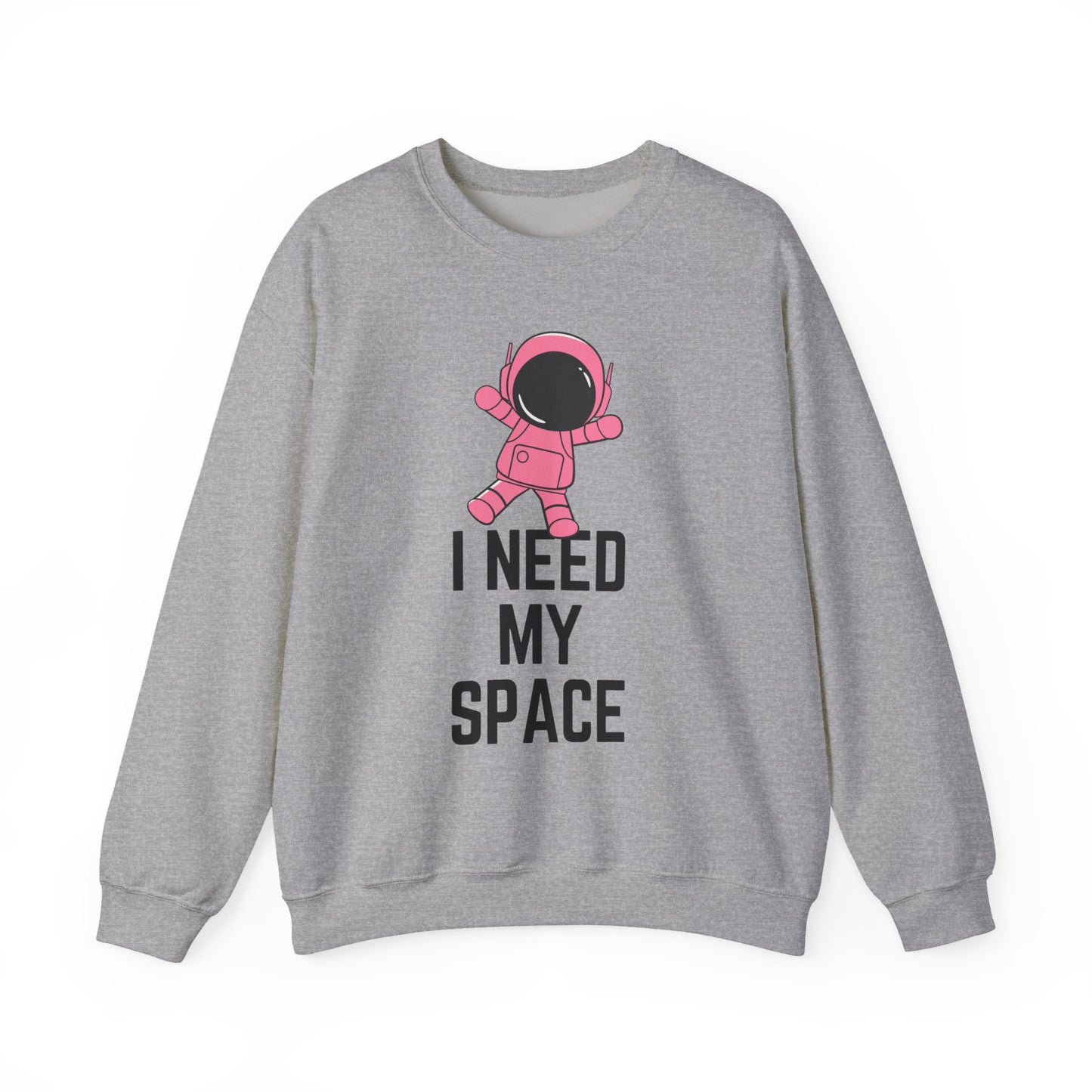 I Need My Space Astronaut Unisex Heavy Blend™ Crewneck Sweatshirt Sizes SM-5XL | Plus Size Available