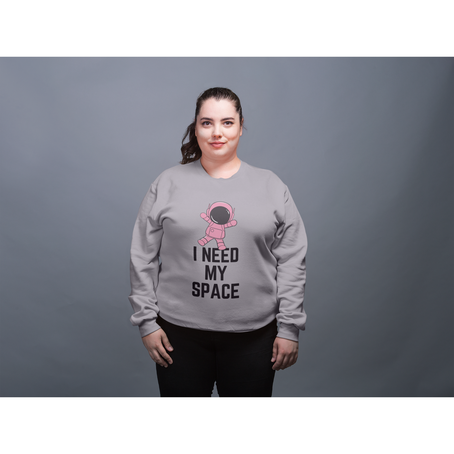 I Need My Space Astronaut Unisex Heavy Blend™ Crewneck Sweatshirt Sizes SM-5XL | Plus Size Available