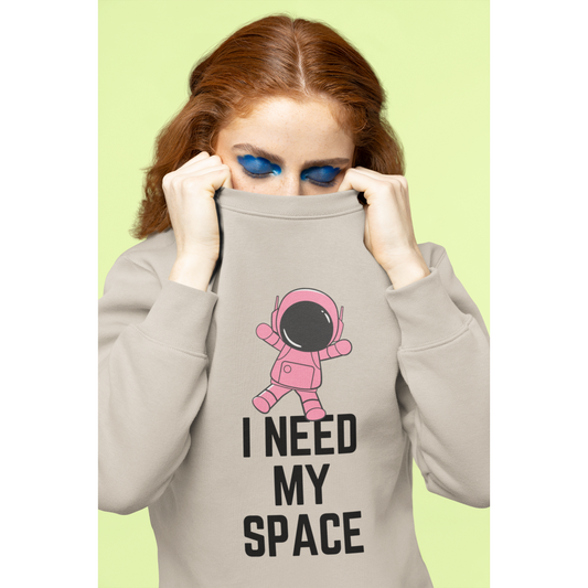 I Need My Space Astronaut Unisex Heavy Blend™ Crewneck Sweatshirt Sizes SM-5XL | Plus Size Available